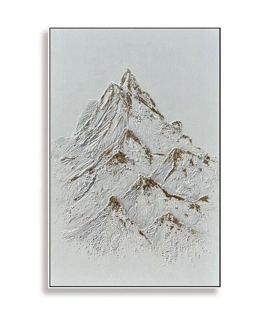 Mountain Canvas Oil Painting Handmade Large Wall Art For Home Bedroom Decoration