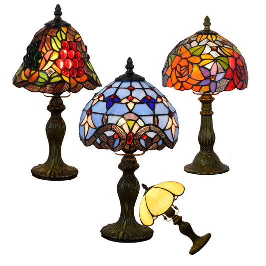 Handmade 22 Different Styles Tiffany Lamps Stain Glass Baroque Aesthetic Design 